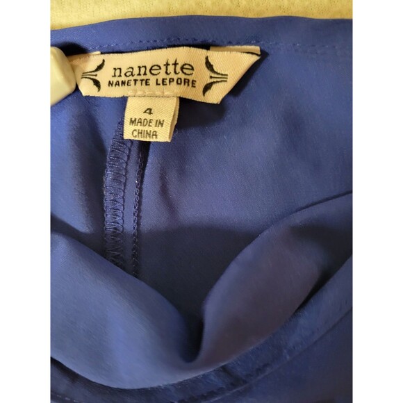 Nanette Lepore Women's Solid Mini Camisole Slip Dress in Royal Blue Size 4 $24 - Picture 6 of 9